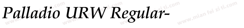 Palladio URW Regular字体转换
